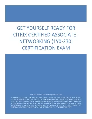 get yourself ready for citrix certified associate