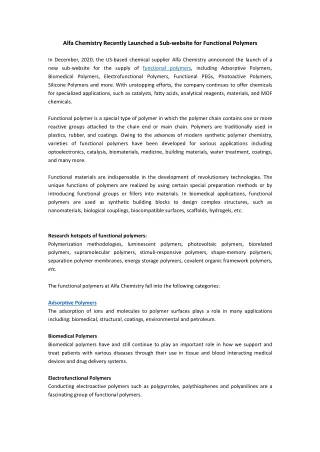 alfa chemistry recently launched a sub website