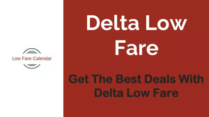 delta low fare