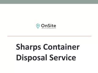 sharps container disposal service
