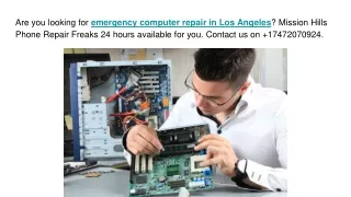 Emergency computer repair service | Los Angeles