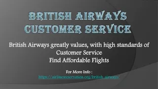 british airways customer service