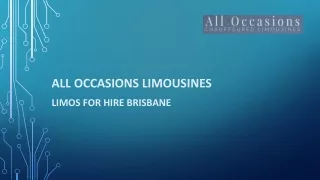 Limos for hire Brisbane