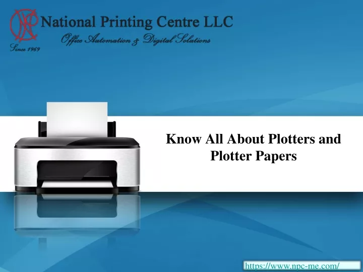 know all about plotters and plotter papers