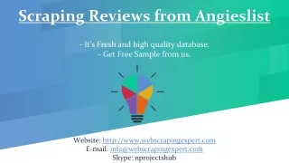 scraping reviews from angieslist