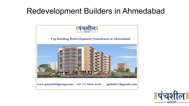 redevelopment builders in ahmedabad