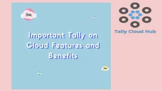 Tally ERP on cloud The Future of Tally