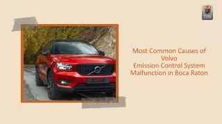 most common causes of volvo emission control