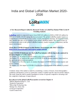 india and global lorawan market 2020 2026