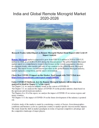 india and global remote microgrid market 2020 2026