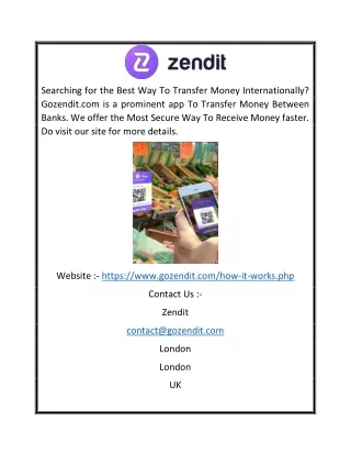 Best Way to Transfer Money Between Banks | Gozendit.com