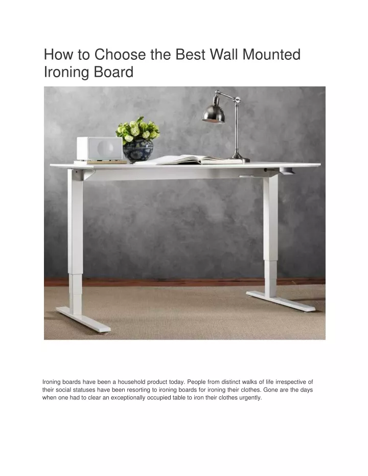 how to choose the best wall mounted ironing board