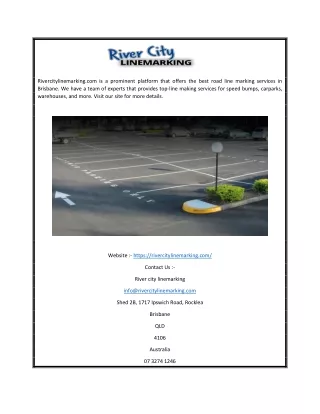 rivercitylinemarking com is a prominent platform