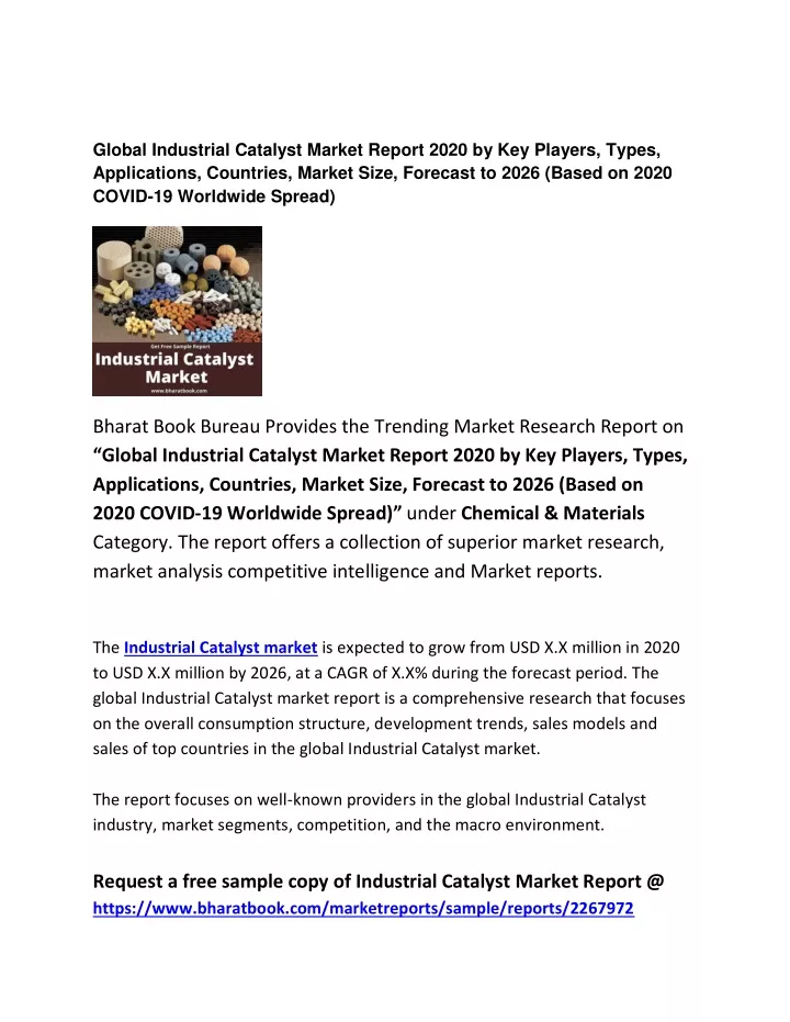 global industrial catalyst market report 2020