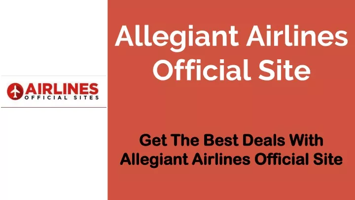 allegiant airlines official site