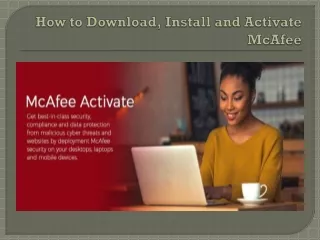 how to download install and activate mcafee
