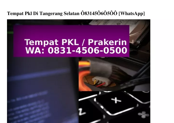 tempat pkl di tangerang selatan 83145 6 5 whatsapp