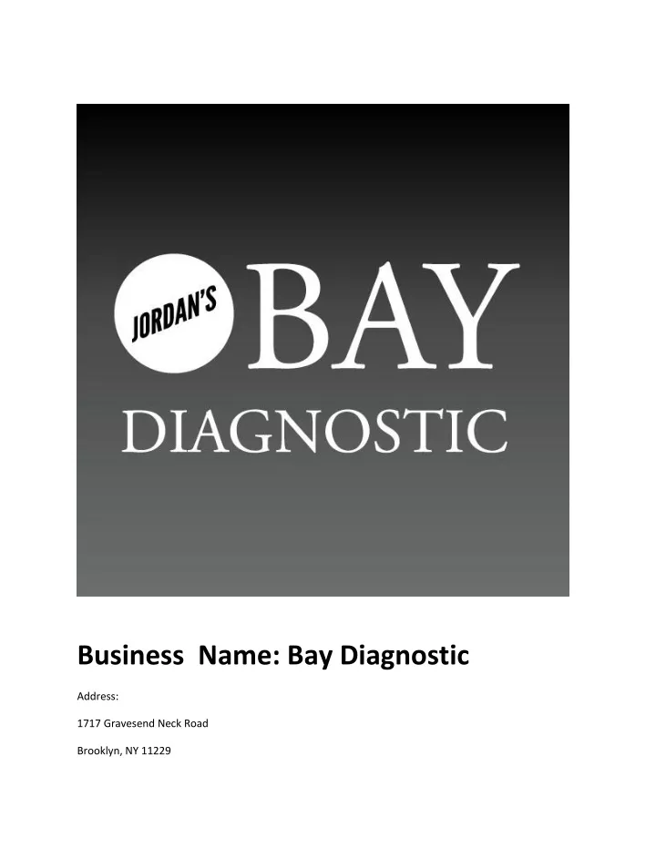 business name bay diagnostic