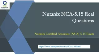 Nutanix Certified Associate NCA-5.15 Practice Test Questions