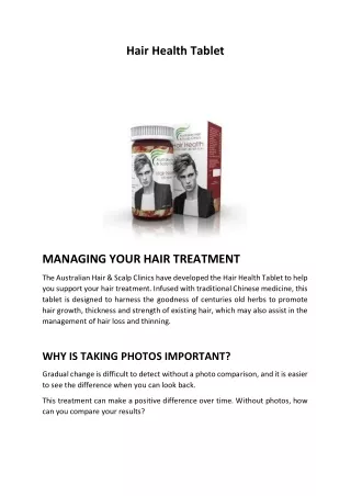 hair health tablet