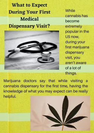 What to Expect During Your First Medical Dispensary Visit?