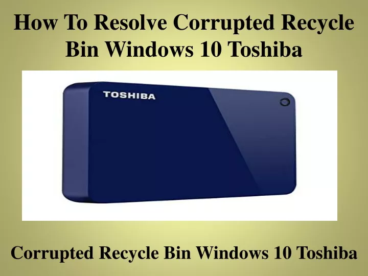 how to resolve corrupted recycle bin windows