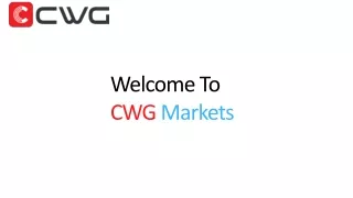 welcome to cwg markets