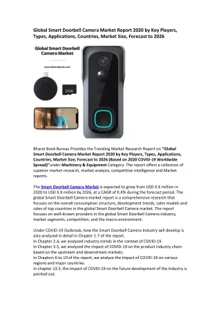 global smart doorbell camera market report 2020