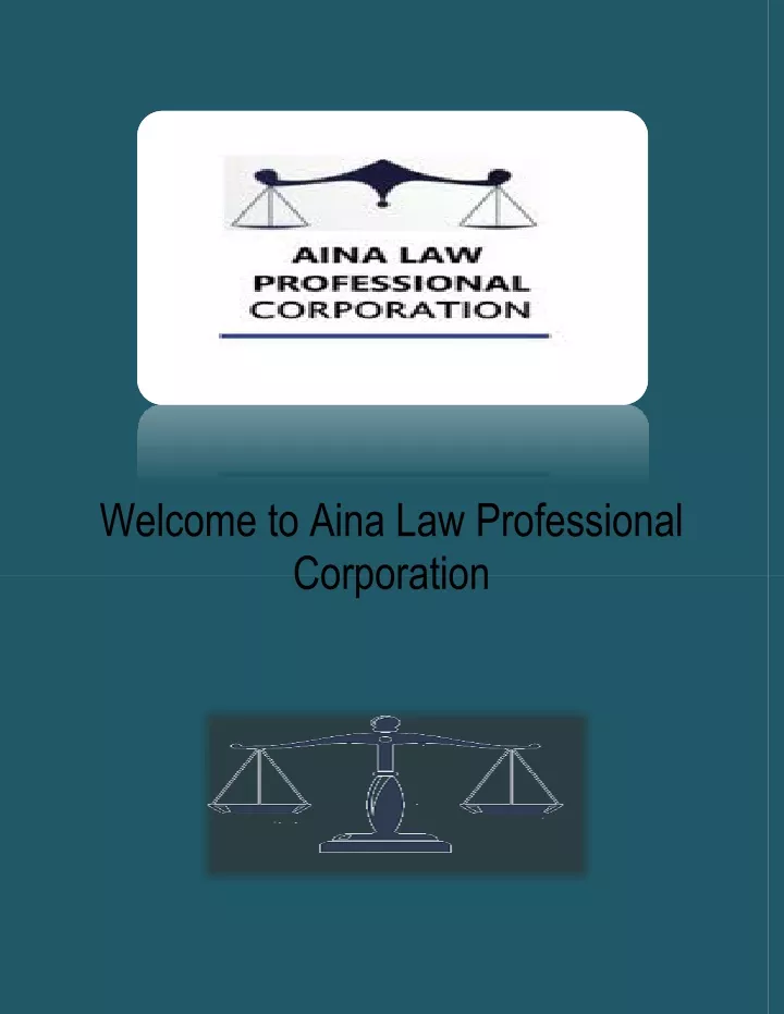 welcome to aina law professional corporation