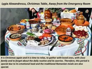 Lygia Alexandrescu, Christmas Table, Away from the Emergency Room