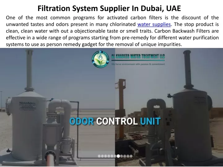 filtration system supplier in dubai uae