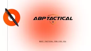 ABP Tactical, LLC - Tactical pen.