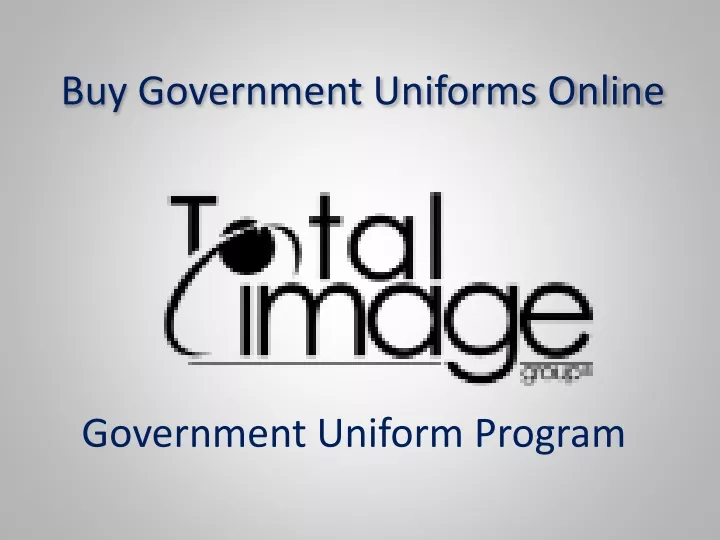 buy government uniforms online