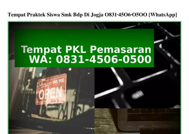 tempat praktek siswa smk bdp di jogja o831 45o6