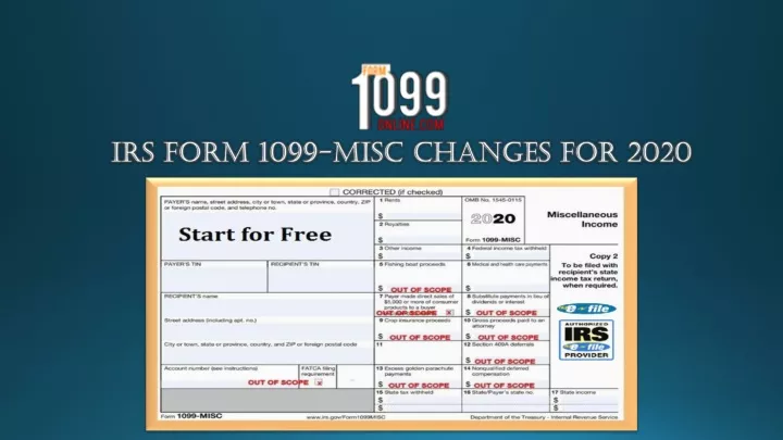 irs form 1099 misc changes for 2020