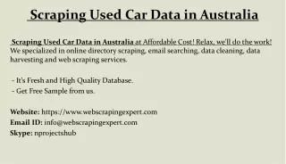 scraping used car data in australia