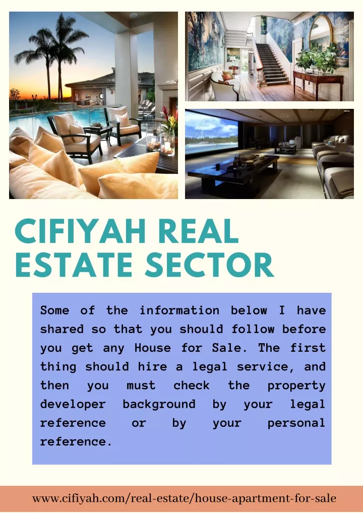 cifiyah real estate sector