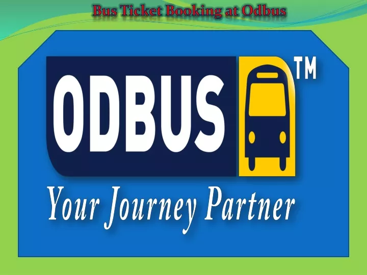 bus ticket booking at odbus