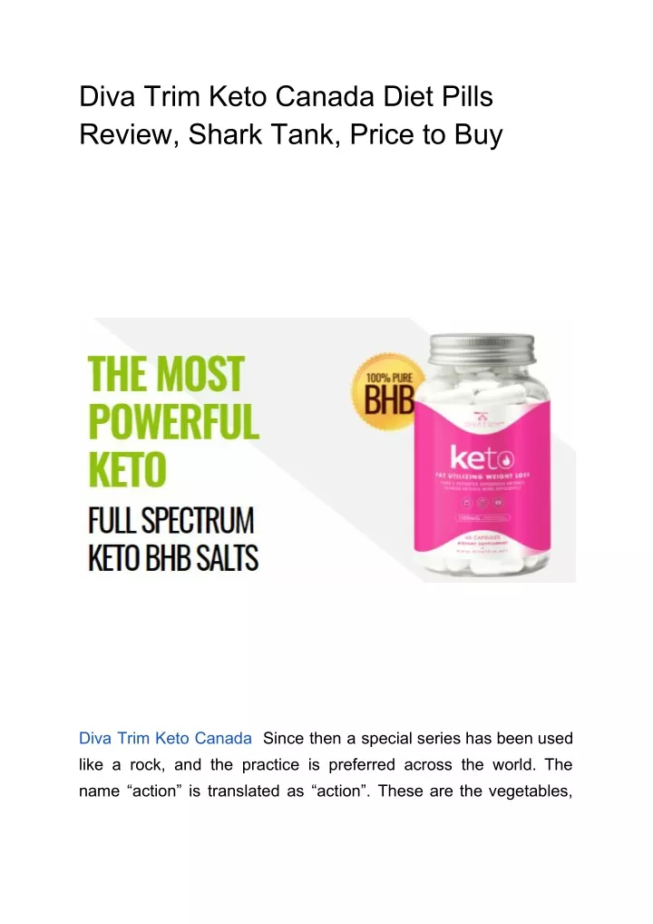 diva trim keto canada diet pills review shark