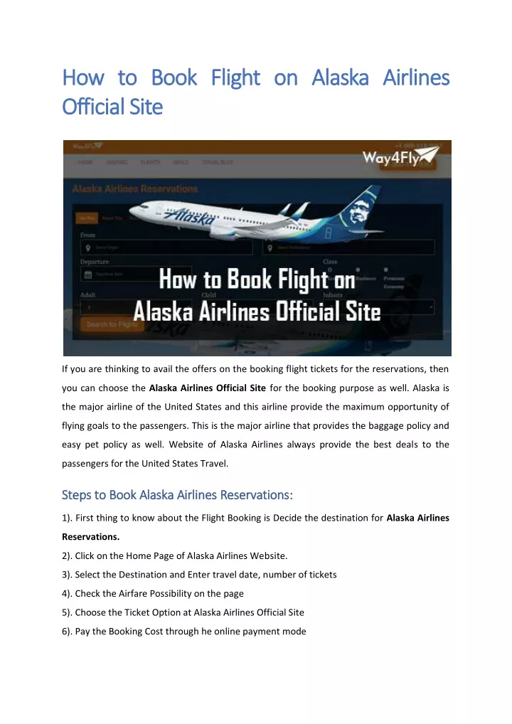 how to book flight on alaska airlines how to book