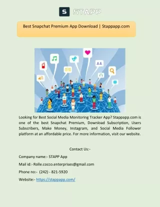 Best Snapchat Premium App Download | Stappapp.com
