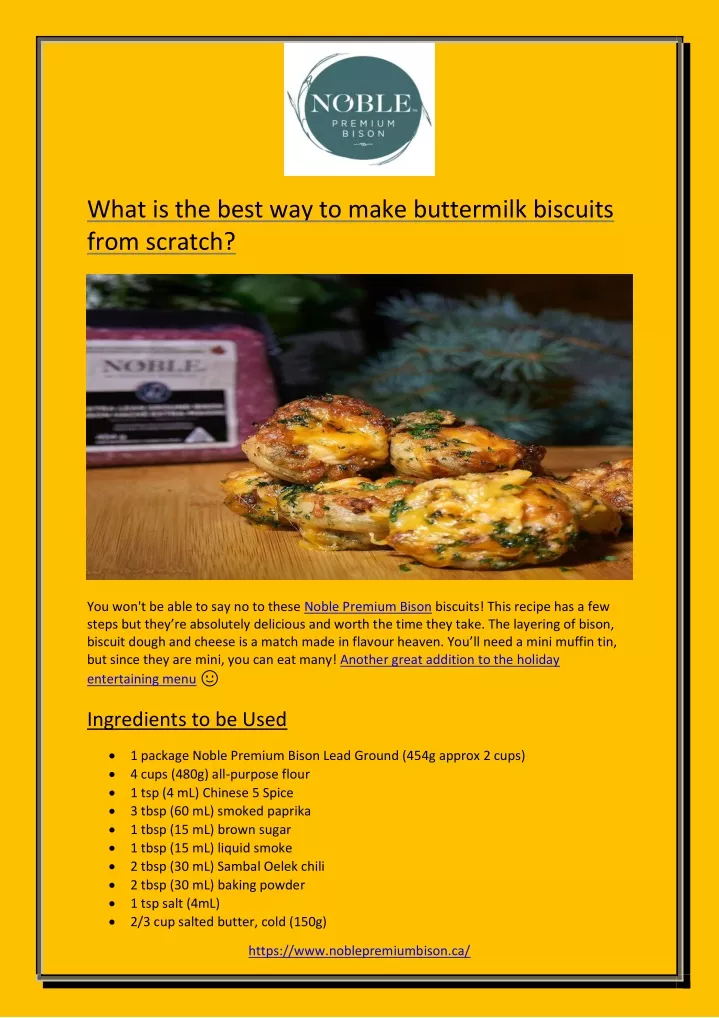 what is the best way to make buttermilk biscuits