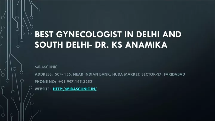 best gynecologist in delhi and south delhi