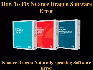 how to fix nuance dragon software error