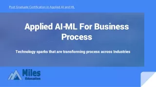 applied ai ml for business process