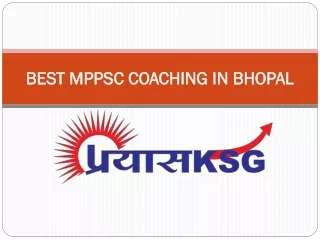 BEST MPPSC COACHING IN BHOPAL