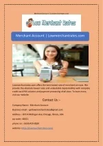 Merchant Account | Lowmerchantrates.com - slide 1