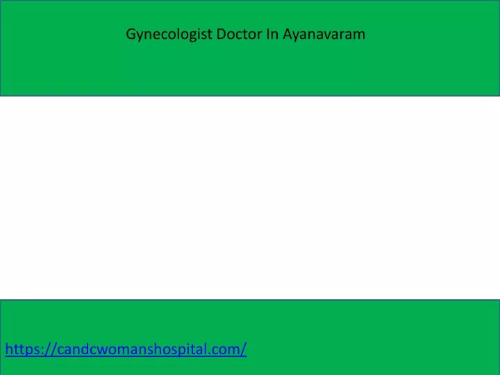 gynecologist doctor in ayanavaram