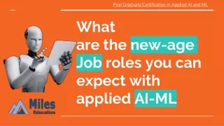 what are the new age job roles you can expect with applied ai ml