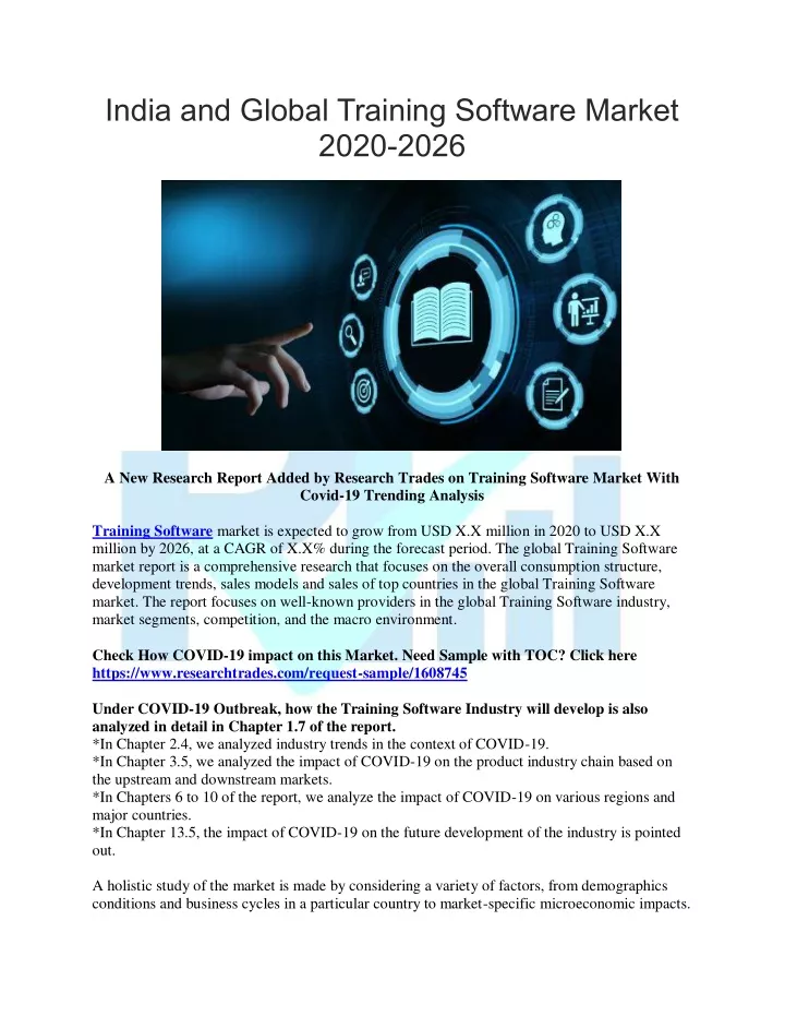 india and global training software market 2020